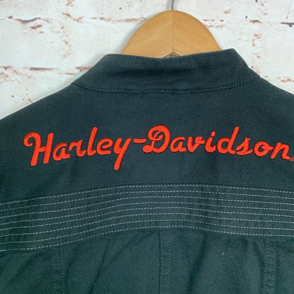 Harley-Davidson Black Denim Jacket - Picture 7 of 8